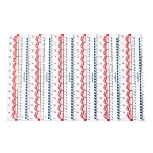 hand2mind 12 inch Inchworms and Centibugs Rulers, School Supplies, Math Manipulatives, Classroom Supplies for Teachers Elementary, Flexible Safety Ruler, Kindergarten Homeschool Supplies (Set of 12)