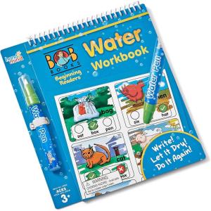 hand2mind Bob Books Beginning Readers Water Workbook, Water Reveal Coloring Book for Toddlers, Mess Free Painting, Learn to Read, Quiet Time Activities for Kids 3-5, Kids Travel Must Haves