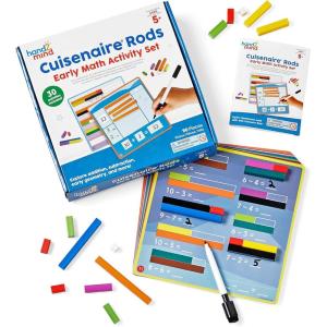 hand2mind Cuisenaire Rods: Early Math Activity Set – Teaching Fraction Bars, Montessori Math Manipulatives, Math Teacher Must Haves Elementary, Kindergarten Homeschool Supplies