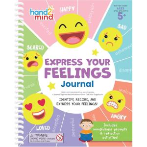 hand2mind Express Your Feelings Journal, Emotions Journal for Kids with Feelings Wheel, Social Emotional Books for Kids, Growth Mindset for Kids, Mindfulness for Kids, Calm Down Corner Supplies(Journal)