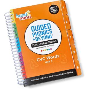 hand2mind Guided Phonics + Beyond Decodable Books Unit 2, CVC Books for Beginning Readers, Science of Reading Classroom Materials, Learn to Read Leveled Readers, Preschool Curriculum for Teachers(Unit 2)
