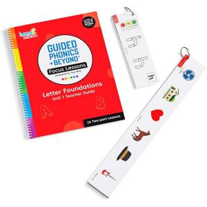 hand2mind Guided Phonics + Beyond Focus Lessons Unit 1 Teacher Guide, Science of Reading Classroom Materials, Kindergarten Homeschool Curriculum Supplies, Early Childhood Education Materials(Unit 1)