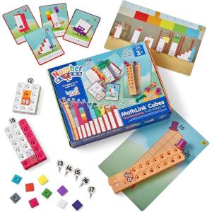 hand2mind MathLink Cubes Numberblocks 11-20 Activity Set, 30 Preschool Learning Activities, Counting Blocks, Linking Cubes, Educational Toys for Kids, Number Games, Math Manipulatives Kindergarten(Activity Set)