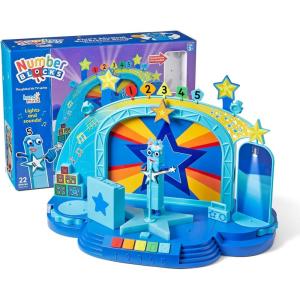 hand2mind Numberblock Five’s Musical Superstar Stage, Play Figure Playsets, Toddler Music Toys, Number Toys, Counting Toys, Math Toys for Kids 3-5, Preschool Learning Toys, Birthday Gifts for Kids