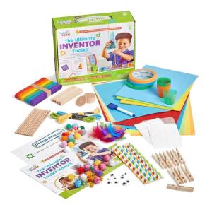 hand2mind Ultimate Inventor Toolkit, Ages 5+, Kids Inventing Kit, Ultimate Craft Kit, Science Projects for Kids, Engineering Toys for Kids, STEM Building Toys, Kids First Science Kit, STEM Activities(Ages 5 and Up)