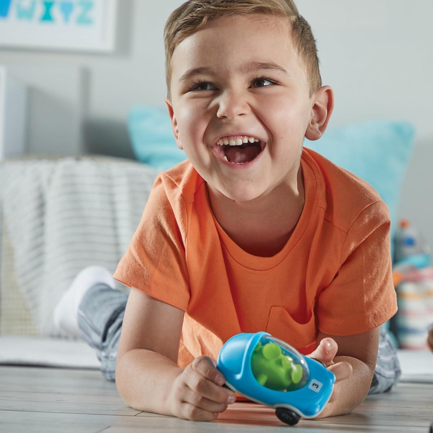imageHand2Mind Popping Fidget Cars Suction Cup Toys for Fine Motor Skills Toddler ampamp Preschool Sensory Play Anxiety Relief Set of 3