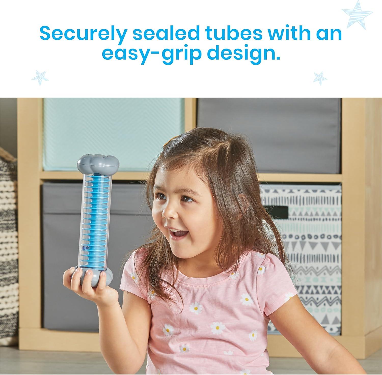 imagehand2mind Calming Sounds Sensory Tubes Rain Sound Fidget Tubes Rain Stick Instrument Toddler Sensory Toys Calm Down Corner Supplies Science Classroom Weather Toys Play Therapy Activities