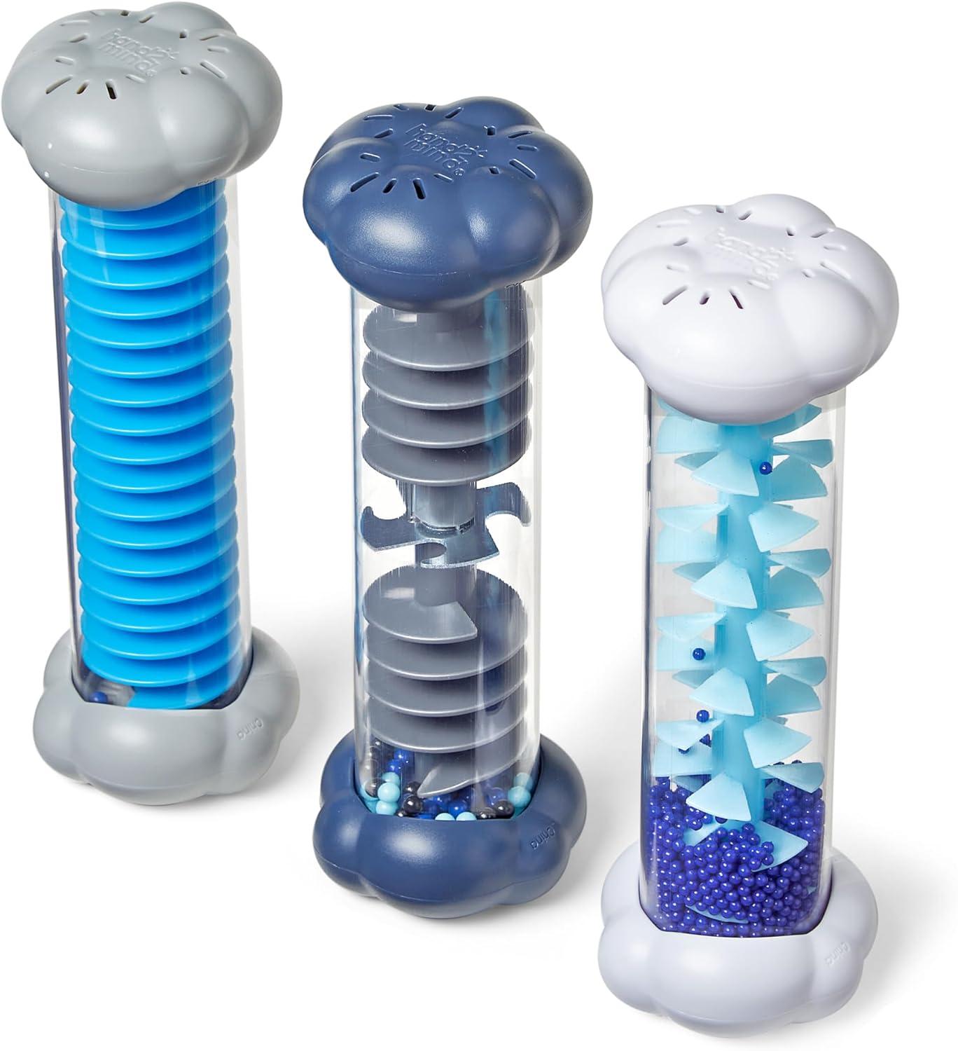 imagehand2mind Calming Sounds Sensory Tubes Rain Sound Fidget Tubes Rain Stick Instrument Toddler Sensory Toys Calm Down Corner Supplies Science Classroom Weather Toys Play Therapy Activities