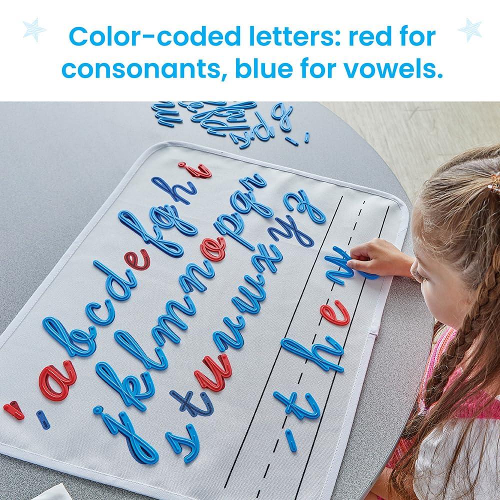 imagehand2mind Cursive Connecting Lowercase Letters Tactile Letter Tracing Cursive Alphabet Handwriting Practice Fine Motor Activities Homeschool Supplies Classroom Manipulatives for Elementary School
