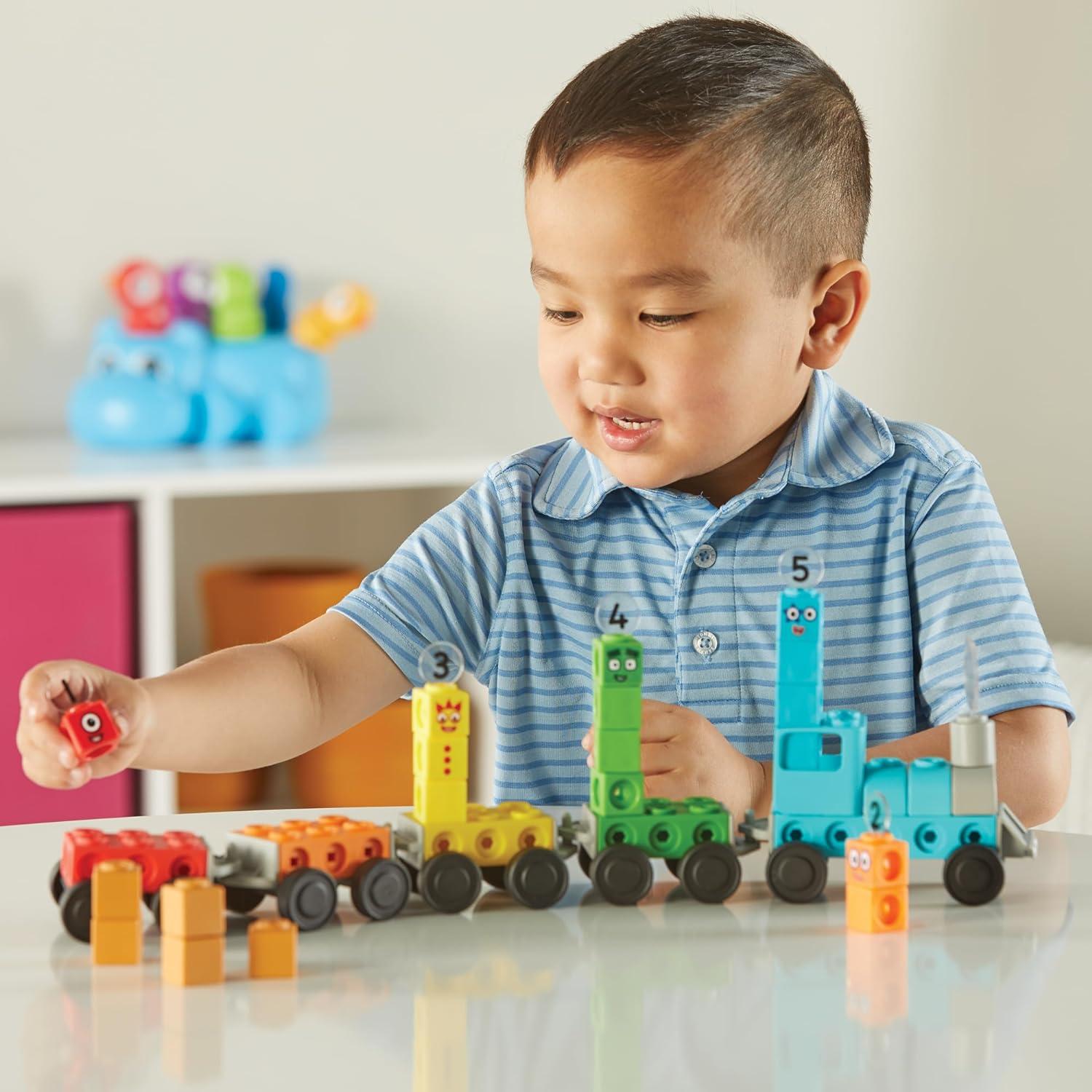 imagehand2mind Numberblocks Express Train MathLink Cubes Activity Set Preschool Learning Activities Train Toy Counting Blocks Number Toys Kids Educational Toys Math Manipulatives for Preschoolers