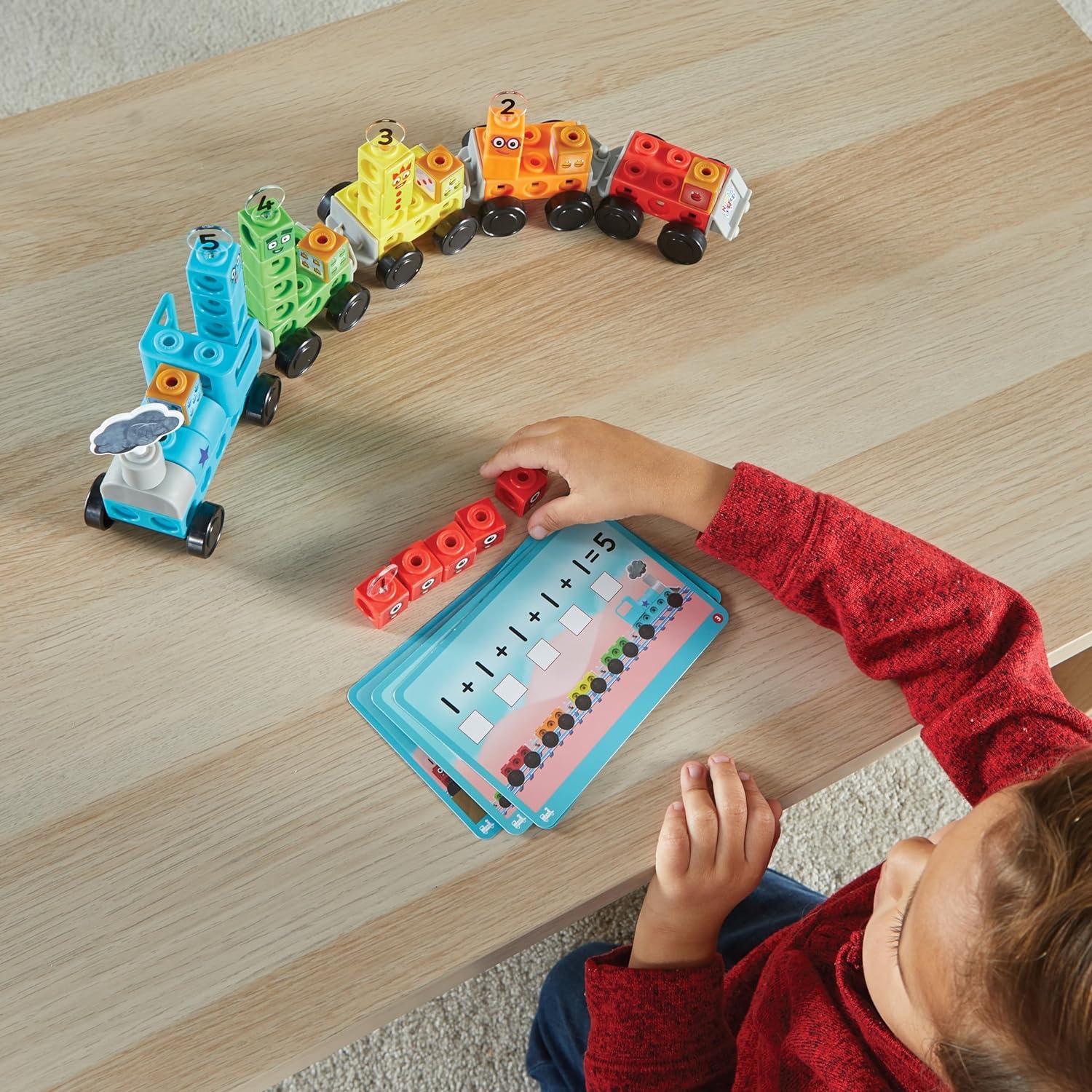 imagehand2mind Numberblocks Express Train MathLink Cubes Activity Set Preschool Learning Activities Train Toy Counting Blocks Number Toys Kids Educational Toys Math Manipulatives for Preschoolers