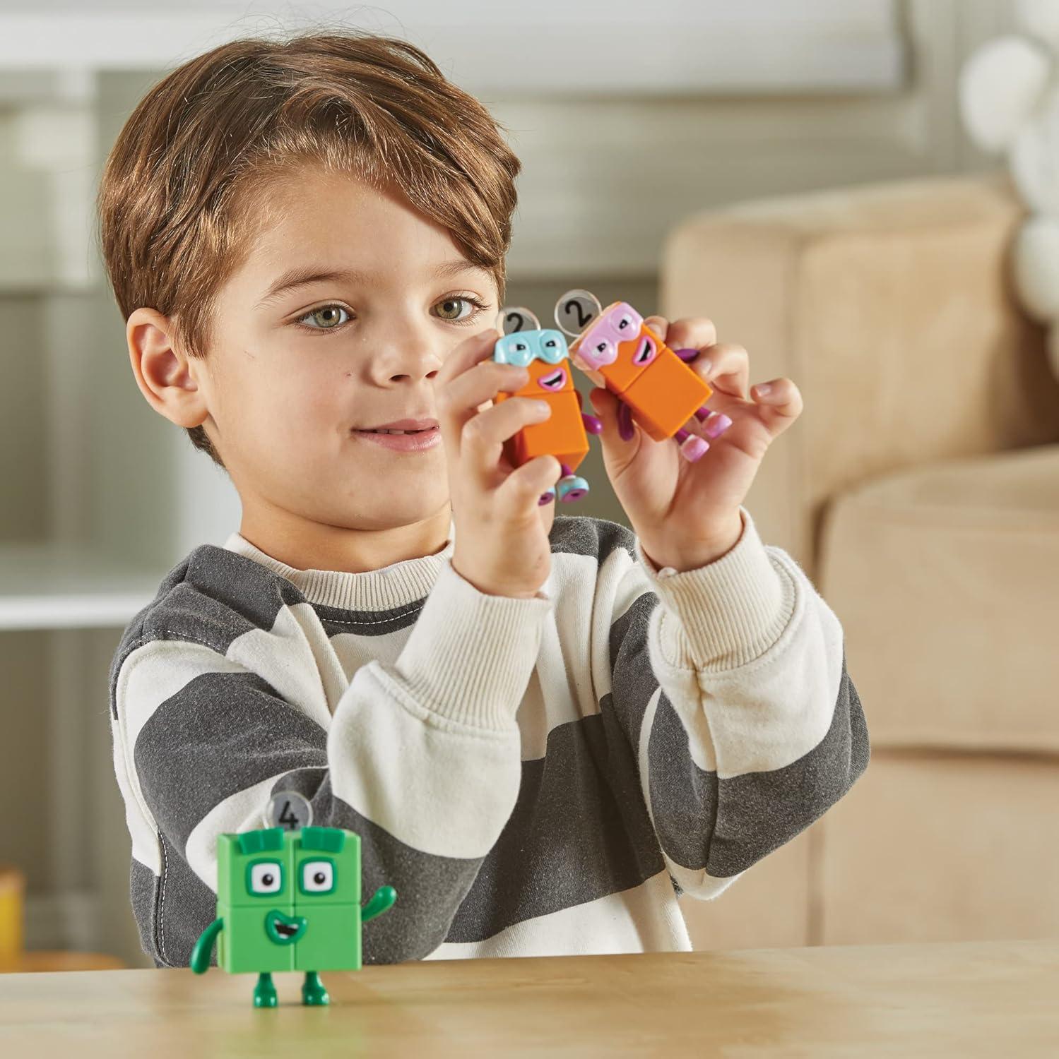 imagehand2mind Numberblocks Four and The Terrible Twos Toy Figures Collectibles Small Cartoon Figurines for Kids Mini Action Figures Character Play Figure Playsets Imaginative ToysToy Figures Collectibles