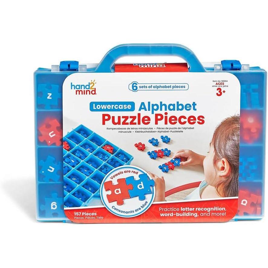 imagehand2mind Lowercase Alphabet Puzzle Pieces Spelling Toys for Kids 35 Word Building Puzzles Letter Recognition for Preschoolers Toddler ABC Learning Toys Science of Reading Manipulatives