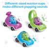 Hand2Mind Popping Fidget Cars – Suction Cup Toys for Fine Motor Skills, Toddler & Preschool Sensory Play, Anxiety Relief (Set of 3)