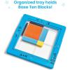 hand2mind Area Model Tray with Base Ten Blocks, Multiplication Manipulatives, Base 10 Math Manipulatives 3rd Grade, Counting Cubes, Teacher Supplies for Classroom Elementary, Math Classroom Must Haves