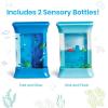 hand2mind Exploring Ocean Forces Sensory Bottles, Quiet Fidget Toys for Kids 3-5, Toddler Learning Toys, Calming Corner Classroom, Calm Down Corner Supplies, Preschool Science Center Materials