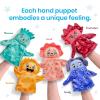 hand2mind Feelings Family Hand Puppets Secondary Emotions, Social Skills Activities, Mindfulness for Kids, Social Emotional Learning Activities, Sensory Play Therapy Toys for Counselors (Set of 5)