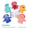 hand2mind Feelings Family Hand Puppets Secondary Emotions, Social Skills Activities, Mindfulness for Kids, Social Emotional Learning Activities, Sensory Play Therapy Toys for Counselors (Set of 5)