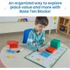 hand2mind Multicolored Base Ten Blocks Activity Set, Place Value Manipulatives, Base 10 Blocks for Math, Counting Cubes, Math Manipulatives 1st Grade, Small Group Classroom Must Haves (133 Pieces)