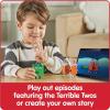 hand2mind Numberblocks Four and The Terrible Twos, Toy Figures Collectibles, Small Cartoon Figurines for Kids, Mini Action Figures, Character Play Figure Playsets, Imaginative Toys(Toy Figures Collectibles)