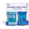 hand2mind Exploring Ocean Forces Sensory Bottles, Quiet Fidget Toys for Kids 3-5, Toddler Learning Toys, Calming Corner Classroom, Calm Down Corner Supplies, Preschool Science Center Materials