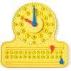 hand2mind NumberLine Clock Sensory Bubble Popper, Push Pop Fidget Toys, Learn to Tell Time, Telling Time Teaching Clock for Kids, Fidgets for Classroom, Math Toys, Kindergarten Learning Activities