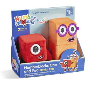 hand2mind Numberblocks One & Two Playful Pals, Plush Figure Toys, Numbers for Toddlers, Preschool Math Learning Toys, Stuffed Animal Plushies, Counting Blocks, Soft Stuffies, Kids Birthday Gifts﻿﻿﻿﻿(Toys)