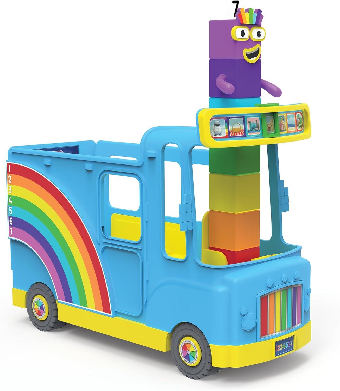 image:imagehand2mind Numberblocks Rainbow Counting Bus Music Toys for Kids Ages 35 Toddler Musical Number Toys Play Figure Playsets Preschool Learning Toys Birthday Gifts for Kids