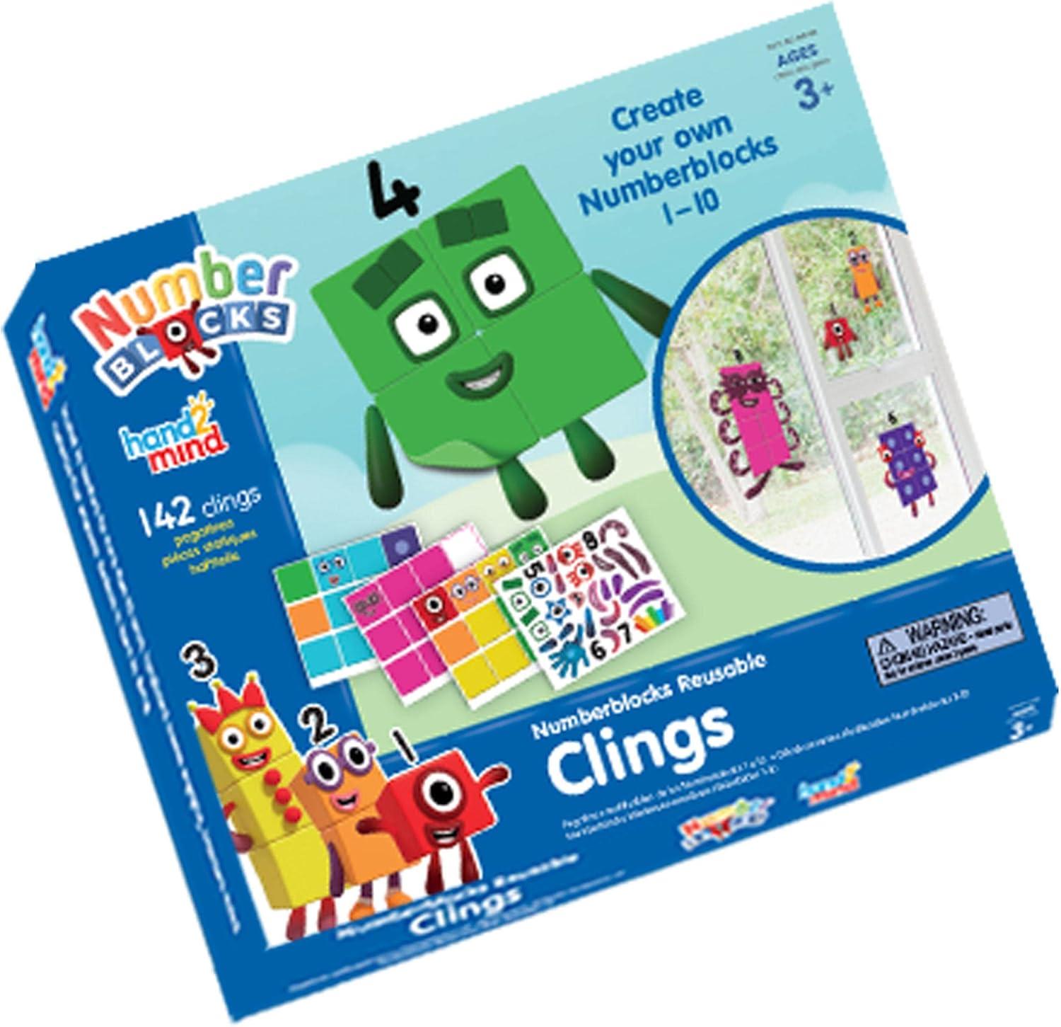 image:imagehand2mind Numberblocks Reusable Clings Numberblocks Characters Decals Classroom Supplies for Teachers Elementary Numberblocks Decorations Removable Decals Math Gifts for Teachers