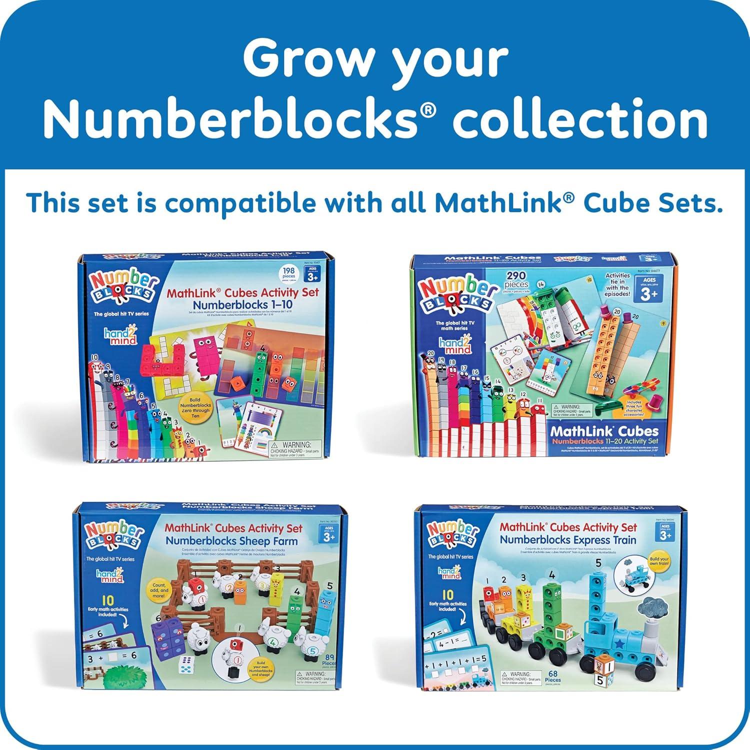 image:imagehand2mind Numberblocks Sheep Farm MathLink Cubes Activity Set Preschool Learning Activities Farm Playset Counting Blocks Number Toys Kids Educational Toys Math Manipulatives for Preschoolers