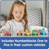 hand2mind Numberblocks Mini Vehicles, Race Car Toys, Toy Vehicle Playsets, Play Figure Playsets, Small Figurines for Kids, Number Toys, Counting Toys, Math Toys for Kids 3-5, Birthday Gifts for Kids(Numberblocks Vehicles)