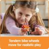 hand2mind Numberblocks One and Two Bike Adventure, Cartoon Action Figure Set, Toy Figures, Toy Vehicle Playsets, Small Figurines for Kids, Number Toys, Math Toys for Kids 3-5, Birthday Gifts for Kids(Bicycle)