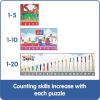 hand2mind Numberblocks Sequencing Puzzle Set, ﻿Sequence Cards, Matching Game, Math Toys, Toddler Educational Toys, Preschool Learning Activities, Kids Birthday Gifts, Easter Basket Stuffers for Kids