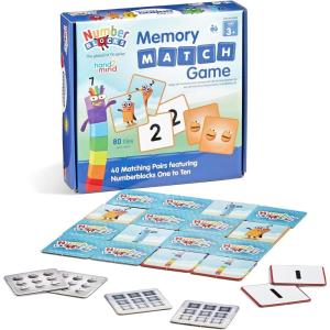 hand2mind Numberblocks Memory Match Game, Matching Card Game, Numbers for Toddlers, Kindergarten Math Toys, Counting Toys, Preschool Learning Activities, Kids Birthday Gift, Easter Basket Stuffers