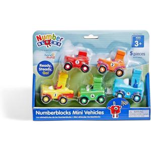 hand2mind Numberblocks Mini Vehicles, Race Car Toys, Toy Vehicle Playsets, Play Figure Playsets, Small Figurines for Kids, Number Toys, Counting Toys, Math Toys for Kids 3-5, Birthday Gifts for Kids(Numberblocks Vehicles)