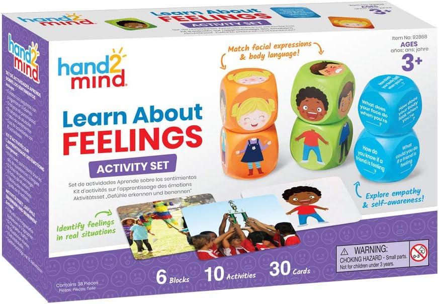 image:imagehand2mind Learn About Feelings Set Social Skills Games for Kids Social Emotional Learning Activities Play Therapy Toys for Counselors Calm Down Corner Supplies Autism Learning Materials