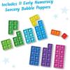 hand2mind Early Numeracy Sensory Bubble Poppers, Push Pop Fidget Toys for Kids, Math Manipulatives Kindergarten, Calm Down Corner Supplies, Fine Motor Skills, Toddler Car Toys for Travel