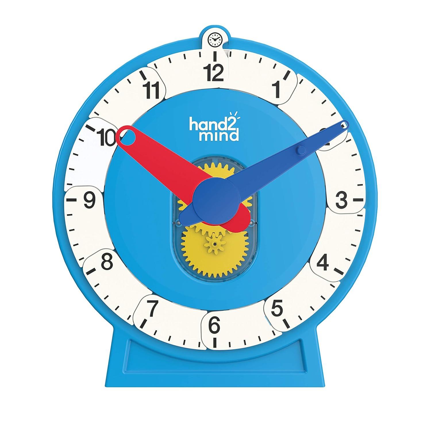 image:imageHand2Mind Advanced NumberLine for Kids Math Manipulatives Analog Clock for Learning Time 1 PackSet of 25
