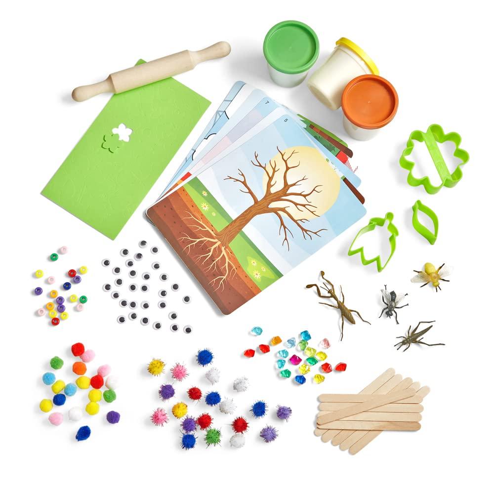 image:imageHand2Mind Into the Garden Sensory Activity Kit Loose Parts Play Materials for Kids Montessori Sensory Bin with Lid Nature and Fine Motor Toys Play Therapy and Arts amp Crafts KitInto the Garden