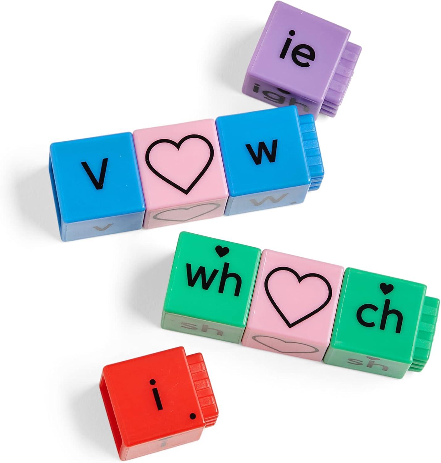 image:imagehand2mind Reading Rods Building Sight Words Word Building Activities Letter Blocks Sight Words Kindergarten CVC Words Spelling Toys Reading Tools for Kids Science of Reading Manipulatives