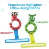 hand2mind FingerFocus Highlighter Follow-Along Friends, Guided Reading Strips, Reading Tracker, Color Overlays for Dyslexia, ADHD Tools for Kids, Reading Classroom Supplies, Reading Accessories