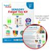 hand2mind Sensory Fidget Toy Kit, Play Therapy Toys, Fidget Tube, Mini Glow Sticks, Play Foam, Stress Ball, Anxiety Sensory Items, Occupational Therapy Toys, Calm Down Corner Supplies (128 Pieces)(Sensory Fidget Kit)