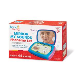 hand2mind Mirror My Sounds Phoneme Set, Letter Sounds Flash Cards, Toddler Speech Therapy Materials, Phonics for Kindergarten, Phonemic Awareness Manipulatives, Preschool Learning Activities(Phoneme Set)