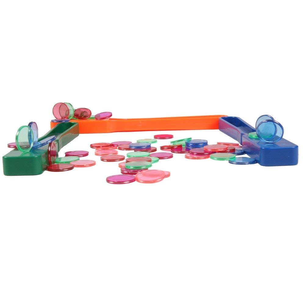 image:imagehand2mind Transparent Magnetic Chips Kit with 3 Magnetic Wands Math Counters for Kids Magnetic Counters Counting Manipulatives Math Manipulatives Game Tokens Counters for Kids Math 150 Chips