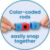 hand2mind Reading Rods Alphabet & CVC Words, Word Building Activities, Letter Blocks, CVC Words for Kindergarten, Spelling Toys, Reading Tools for Kids, Science of Reading Manipulatives