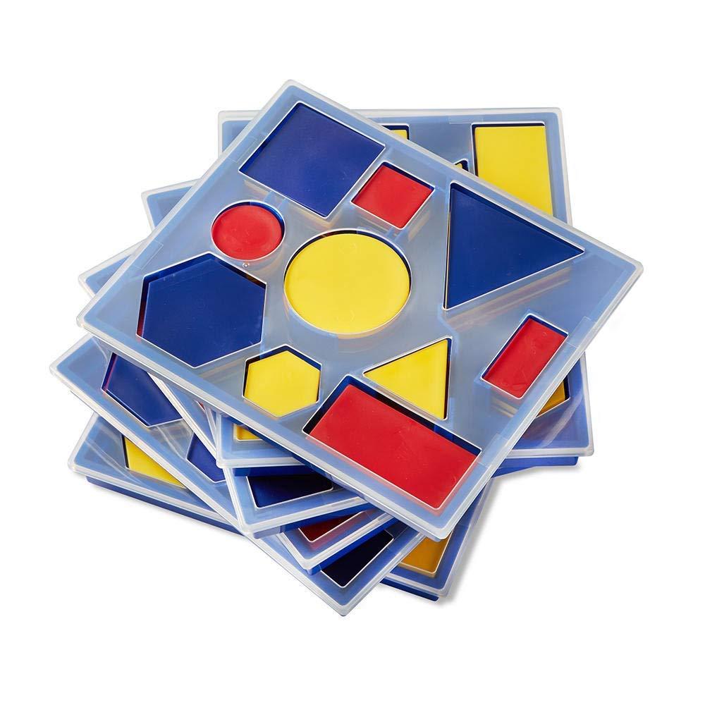 image:imagehand2mind 46393 Attribute Blocks Classroom Basics Kit Set of 6 Trays