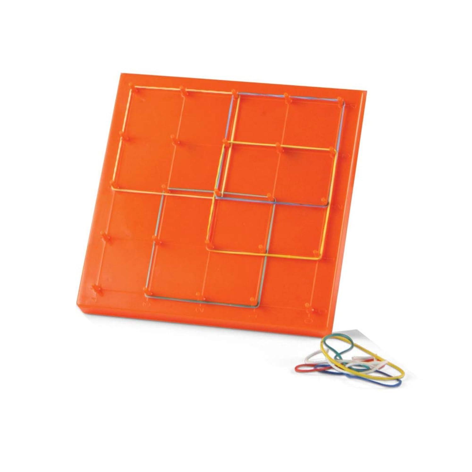 image:imagehand2mind DoubleSided Geoboards Geoboards with Rubber Bands Geometry Board Kindergarten Math Manipulatives Rubber Band Peg Board Hands On Math Kit Geometric Shapes for Classroom Set of 10