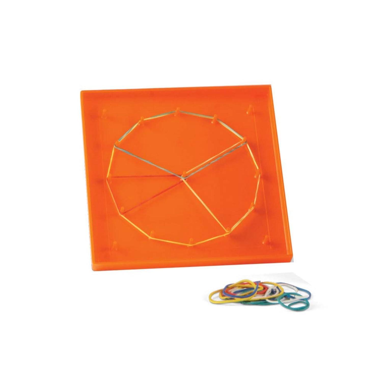 image:imagehand2mind DoubleSided Geoboards Geoboards with Rubber Bands Geometry Board Kindergarten Math Manipulatives Rubber Band Peg Board Hands On Math Kit Geometric Shapes for Classroom Set of 10