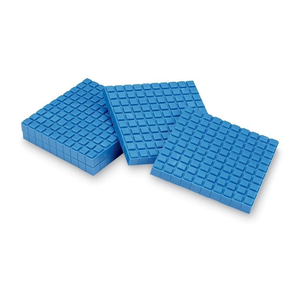 image:imagehand2mind Plastic Interlox Base Ten Blocks Classroom Set Connecting Cubes Base 10 Blocks for Math Set of 644