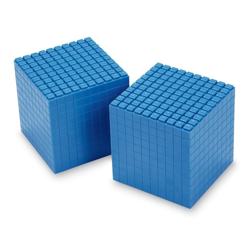 image:imagehand2mind Plastic Interlox Base Ten Blocks Classroom Set Connecting Cubes Base 10 Blocks for Math Set of 644